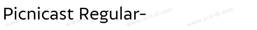 Picnicast Regular字体转换